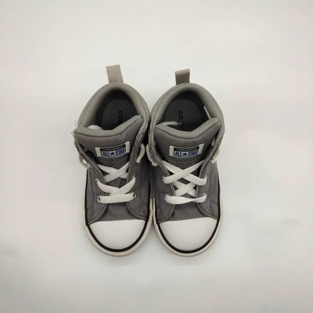 Converse Chuck Taylor All Star Hi Grey Casual Sneakers Infant Size 10 Baby Shoes